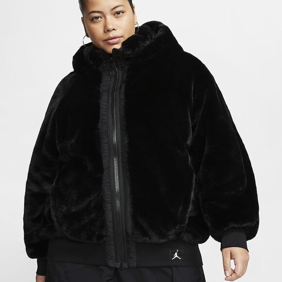 Nike Womens Air Jordan Reversible Hooded Bomber Jacket (Size XXL) - Picture 1 of 3